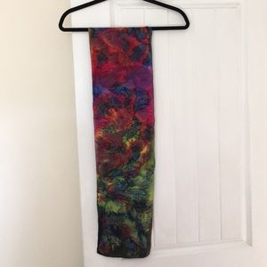 NWOT Gorgeous hand-dyed silk scarf